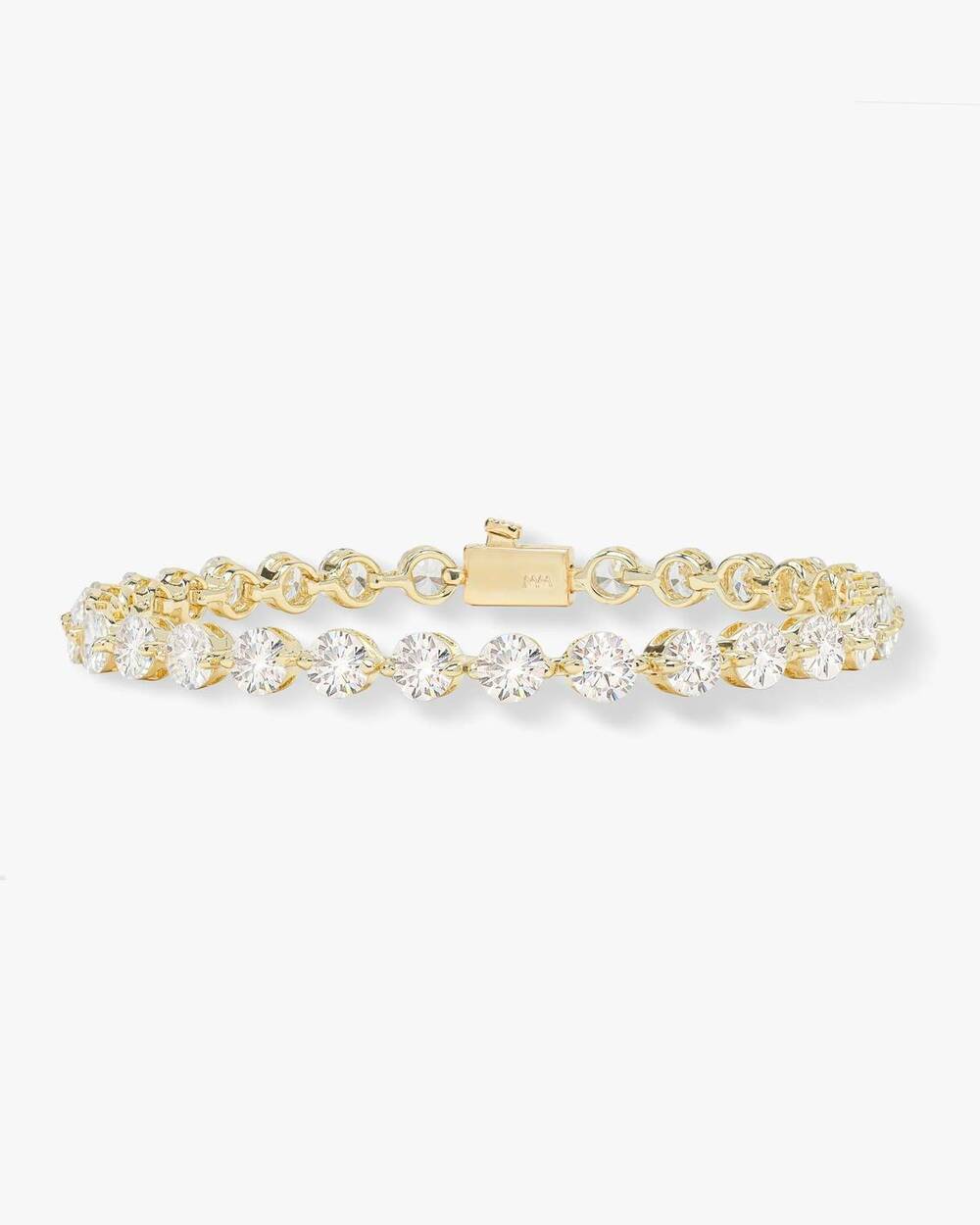 NEW MELINDA MARIA women's she's an icon tennis bracelet in gold|white